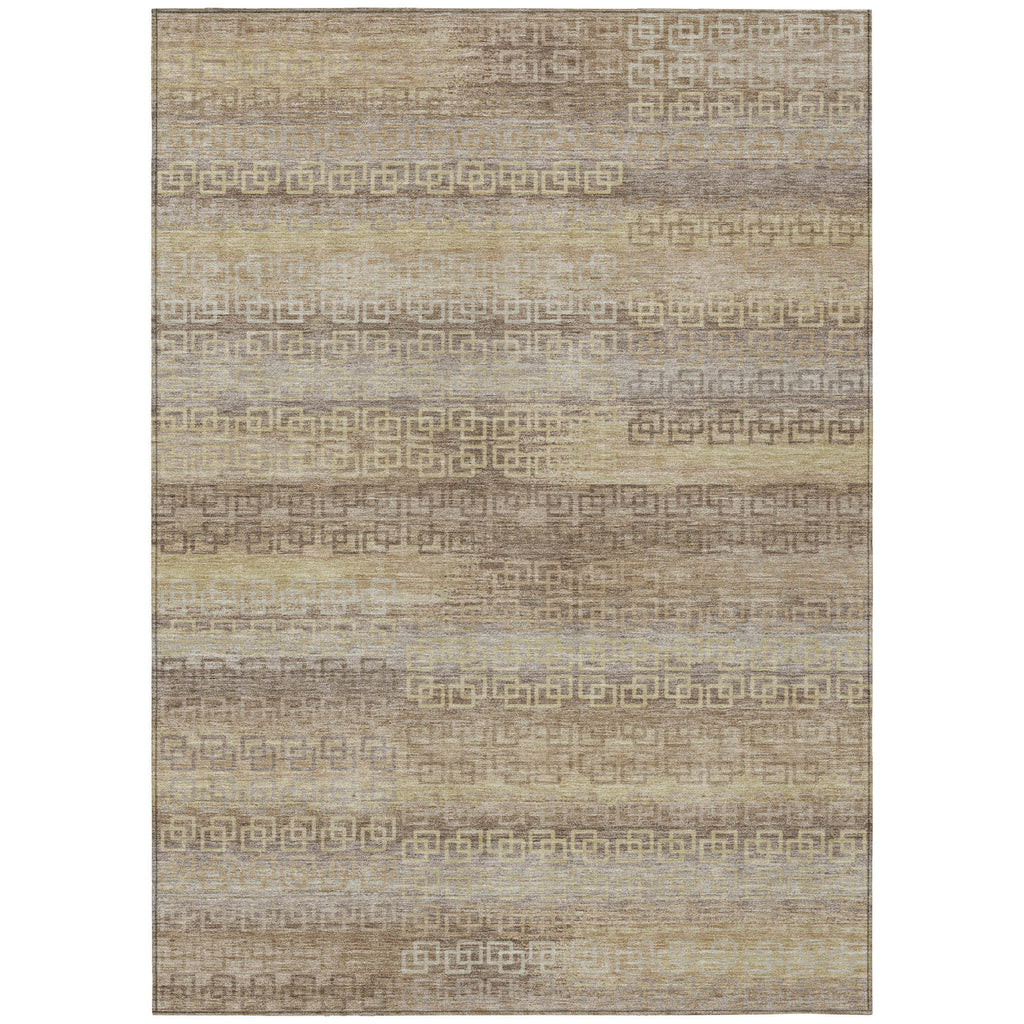 Piper Looms Chantille Stripes ACN2029 Beige Machine Washable Area Rug main image