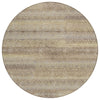 Piper Looms Chantille Stripes ACN2029 Beige Machine Washable Area Rug Round Main Image