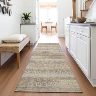 Piper Looms Chantille Stripes ACN2029 Beige Machine Washable Area Rug Runner Lifestyle Image Feature