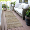 Piper Looms Chantille Stripes ACN2029 Beige Machine Washable Area Rug Runner Outdoor Lifestyle Image Feature