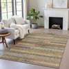 Piper Looms Chantille Stripes ACN2029 Brown Machine Washable Area Rug Lifestyle Image Feature