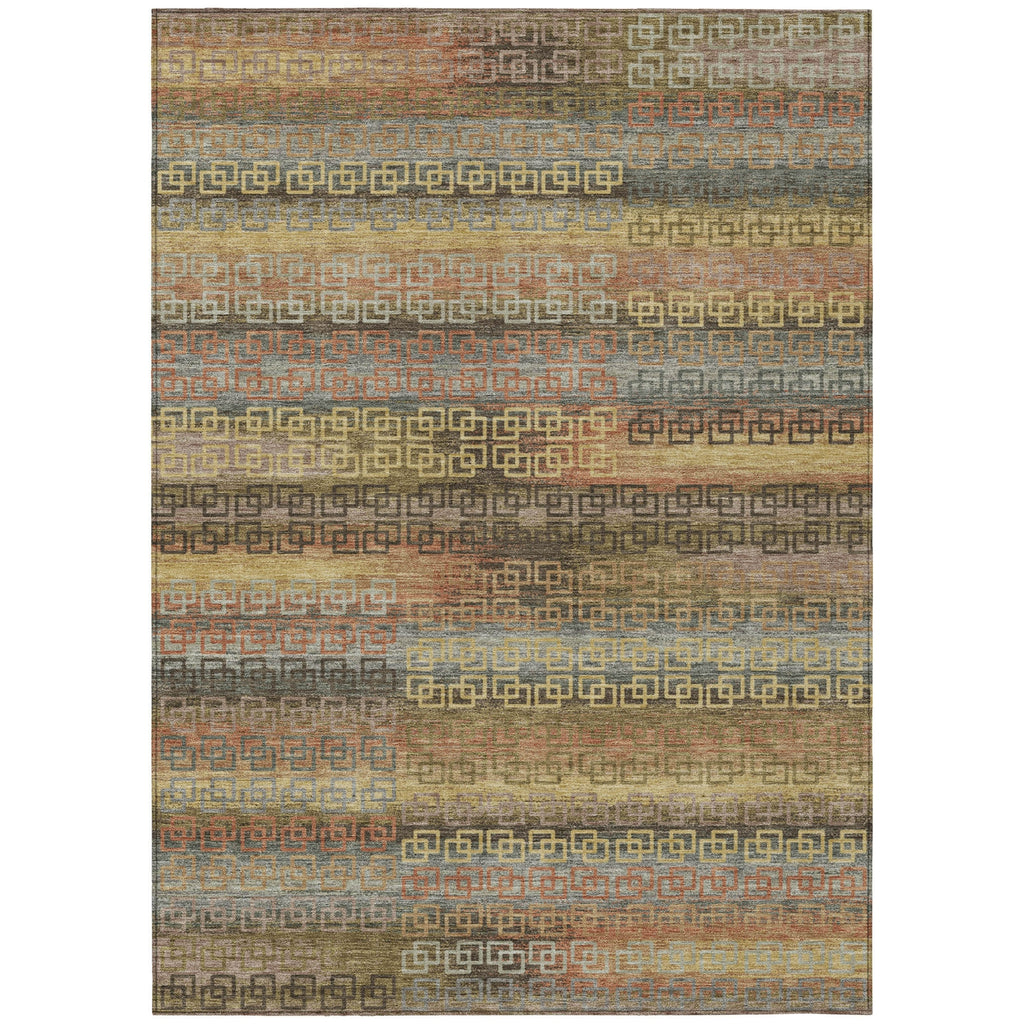 Piper Looms Chantille Stripes ACN2029 Brown Machine Washable Area Rug main image