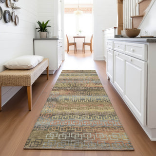 Piper Looms Chantille Stripes ACN2029 Brown Machine Washable Area Rug Runner Lifestyle Image Feature