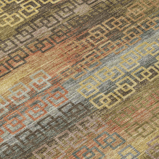 Piper Looms Chantille Stripes ACN2029 Brown Machine Washable Area Rug Swatch Image