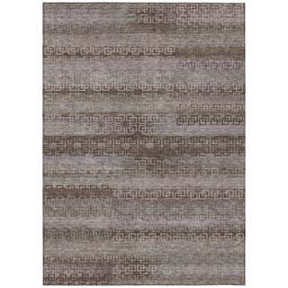 Piper Looms Chantille Stripes ACN2029 Chocolate Machine Washable Area Rug main image