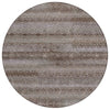 Piper Looms Chantille Stripes ACN2029 Chocolate Machine Washable Area Rug Round Main Image
