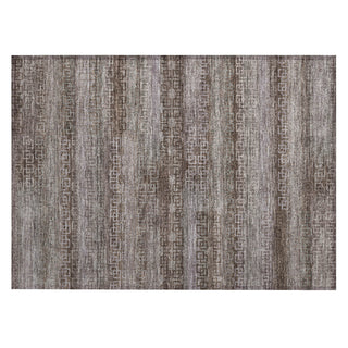 Piper Looms Chantille Stripes ACN2029 Chocolate Machine Washable Area Rug Scatter Main Image