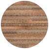 Piper Looms Chantille Stripes ACN2029 Copper Machine Washable Area Rug Round Main Image