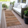 Piper Looms Chantille Stripes ACN2029 Copper Machine Washable Area Rug Runner Outdoor Lifestyle Image Feature