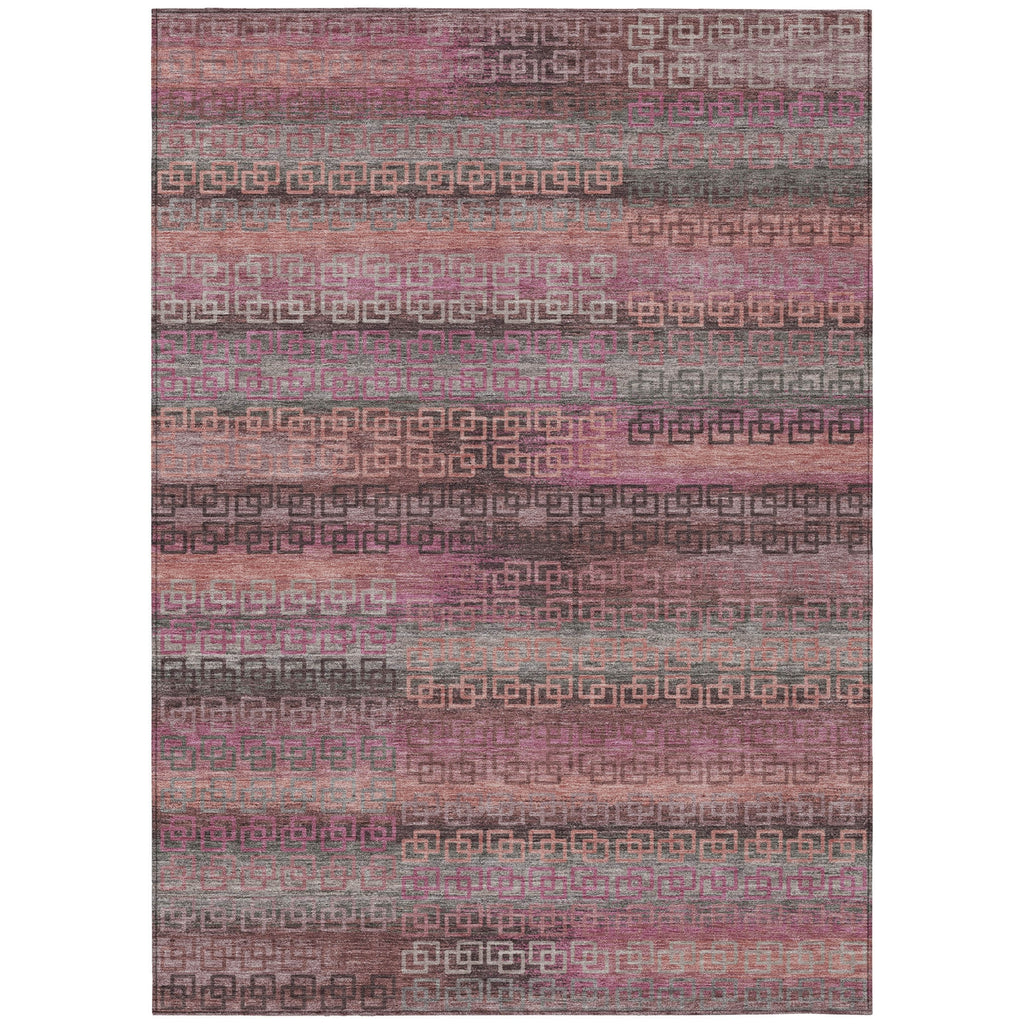 Piper Looms Chantille Stripes ACN2029 Pink Machine Washable Area Rug main image