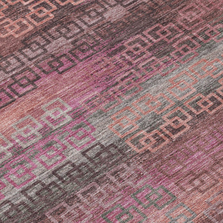 Piper Looms Chantille Stripes ACN2029 Pink Machine Washable Area Rug Swatch Image
