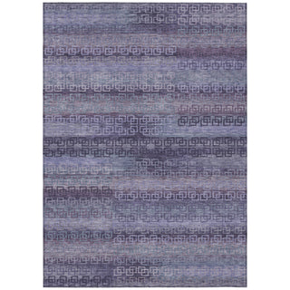 Piper Looms Chantille Stripes ACN2029 Plum Machine Washable Area Rug main image
