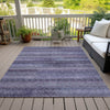 Piper Looms Chantille Stripes ACN2029 Plum Machine Washable Area Rug Outdoor Lifestyle Image Feature