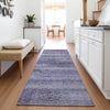 Piper Looms Chantille Stripes ACN2029 Plum Machine Washable Area Rug Runner Lifestyle Image Feature