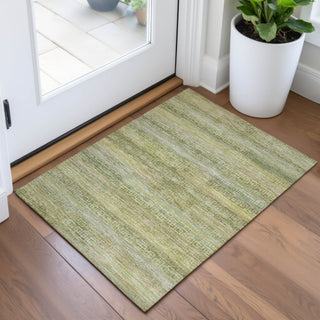 Piper Looms Chantille Stripes ACN2029 Sage Machine Washable Area Rug Scatter Lifestyle Image Feature