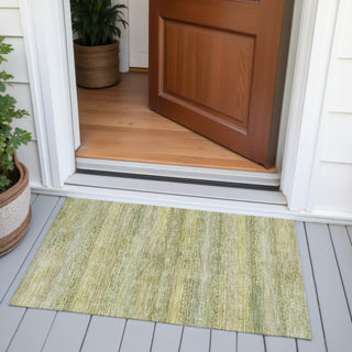 Piper Looms Chantille Stripes ACN2029 Sage Machine Washable Area Rug Scatter Outdoor Lifestyle Image Feature