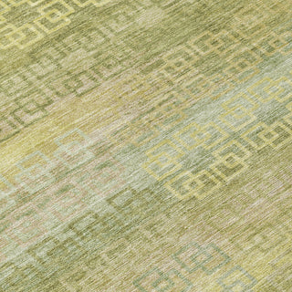 Piper Looms Chantille Stripes ACN2029 Sage Machine Washable Area Rug Swatch Image