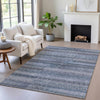 Piper Looms Chantille Stripes ACN2029 Taupe Machine Washable Area Rug Lifestyle Image Feature