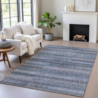 Piper Looms Chantille Stripes ACN2029 Taupe Machine Washable Area Rug Lifestyle Image Feature