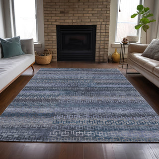 Piper Looms Chantille Stripes ACN2029 Taupe Machine Washable Area Rug Lifestyle Image Feature