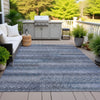 Piper Looms Chantille Stripes ACN2029 Taupe Machine Washable Area Rug Outdoor Lifestyle Image Feature