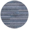 Piper Looms Chantille Stripes ACN2029 Taupe Machine Washable Area Rug Round Main Image