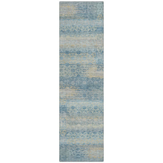 Piper Looms Chantille Stripes ACN2029 Teal Machine Washable Area Rug Runner Main Image