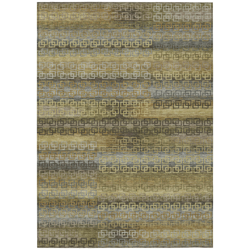 Piper Looms Chantille Stripes ACN2029 Wheat Machine Washable Area Rug main image
