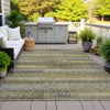 Piper Looms Chantille Stripes ACN2029 Wheat Machine Washable Area Rug Outdoor Lifestyle Image Feature