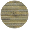 Piper Looms Chantille Stripes ACN2029 Wheat Machine Washable Area Rug Round Main Image