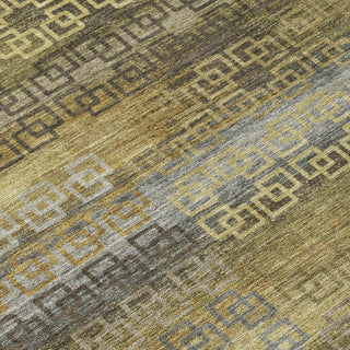 Piper Looms Chantille Stripes ACN2029 Wheat Machine Washable Area Rug Swatch Image
