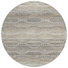 Piper Looms Chantille Gradient ACN2030 Beige Machine Washable Area Rug Round Main Image