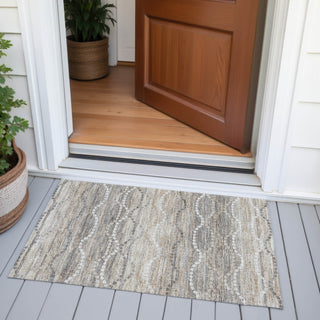 Piper Looms Chantille Gradient ACN2030 Beige Machine Washable Area Rug Scatter Outdoor Lifestyle Image Feature