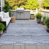 Piper Looms Chantille Gradient ACN2030 Blue Machine Washable Area Rug Outdoor Lifestyle Image Feature