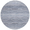 Piper Looms Chantille Gradient ACN2030 Blue Machine Washable Area Rug Round Main Image