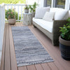 Piper Looms Chantille Gradient ACN2030 Blue Machine Washable Area Rug Runner Outdoor Lifestyle Image Feature