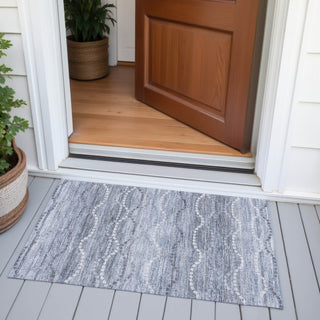 Piper Looms Chantille Gradient ACN2030 Blue Machine Washable Area Rug Scatter Outdoor Lifestyle Image Feature