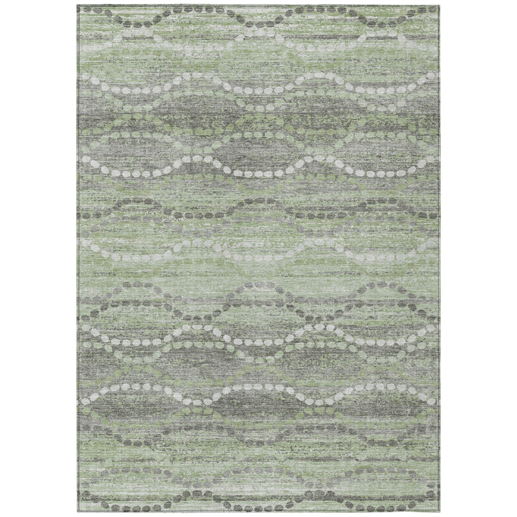 Piper Looms Chantille Gradient ACN2030 Green Machine Washable Area Rug main image