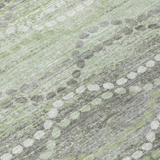 Piper Looms Chantille Gradient ACN2030 Green Machine Washable Area Rug Swatch Image