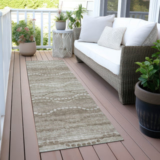 Piper Looms Chantille Gradient ACN2030 Khaki Machine Washable Area Rug Runner Outdoor Lifestyle Image Feature