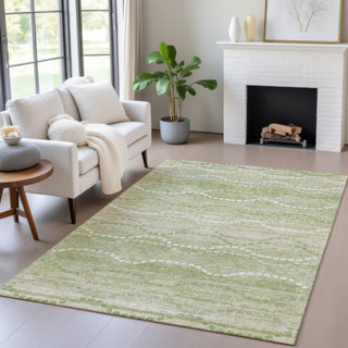 Piper Looms Chantille Gradient ACN2030 Sage Machine Washable Area Rug Lifestyle Image Feature