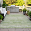 Piper Looms Chantille Gradient ACN2030 Sage Machine Washable Area Rug Outdoor Lifestyle Image Feature