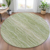 Piper Looms Chantille Gradient ACN2030 Sage Machine Washable Area Rug Round Lifestyle Image Feature