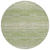 Piper Looms Chantille Gradient ACN2030 Sage Machine Washable Area Rug Round Main Image