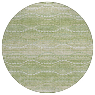 Piper Looms Chantille Gradient ACN2030 Sage Machine Washable Area Rug Round Main Image