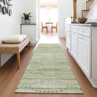 Piper Looms Chantille Gradient ACN2030 Sage Machine Washable Area Rug Runner Lifestyle Image Feature