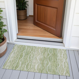 Piper Looms Chantille Gradient ACN2030 Sage Machine Washable Area Rug Scatter Outdoor Lifestyle Image Feature