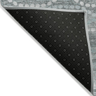 Piper Looms Chantille Gradient ACN2030 Teal Machine Washable Area Rug Backing Image