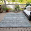 Piper Looms Chantille Gradient ACN2030 Teal Machine Washable Area Rug Outdoor Lifestyle Image Feature