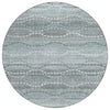 Piper Looms Chantille Gradient ACN2030 Teal Machine Washable Area Rug Round Main Image